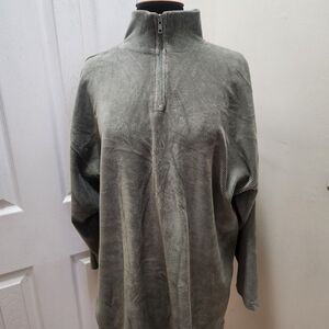 Express Olive Green Corduroy Pullover